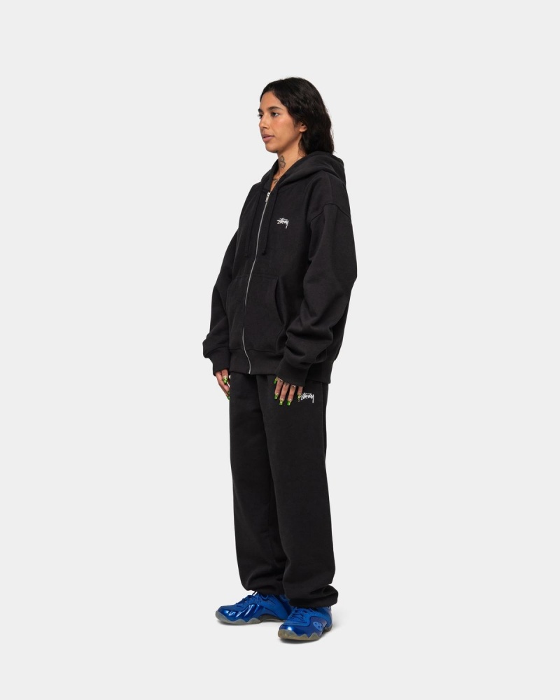 Stussy Stock Logo Sweatpants Black | Israel-73291