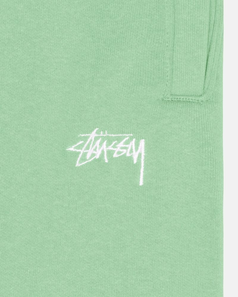 Stussy Stock Logo Sweatpants Green | Israel-26870