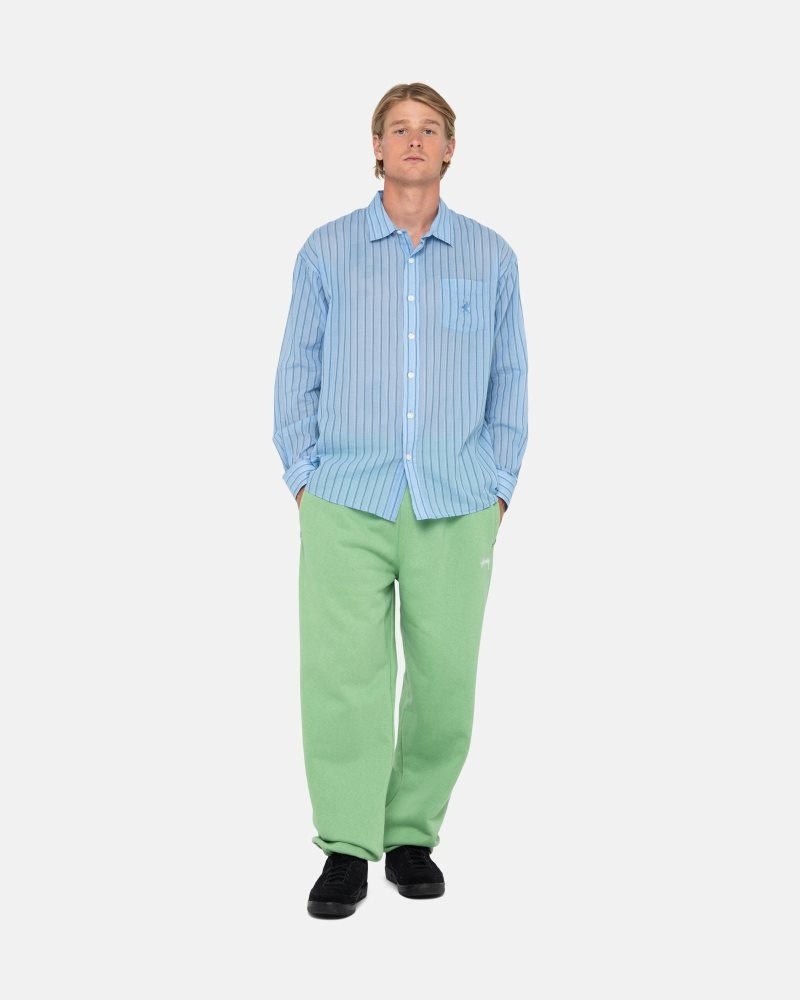 Stussy Stock Logo Sweatpants Green | Israel-26870