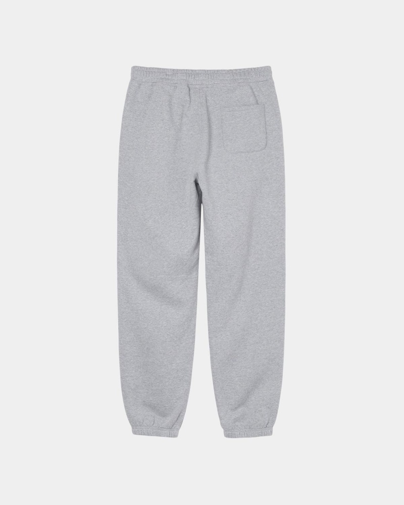 Stussy Stock Logo Sweatpants Grey | Israel-56491