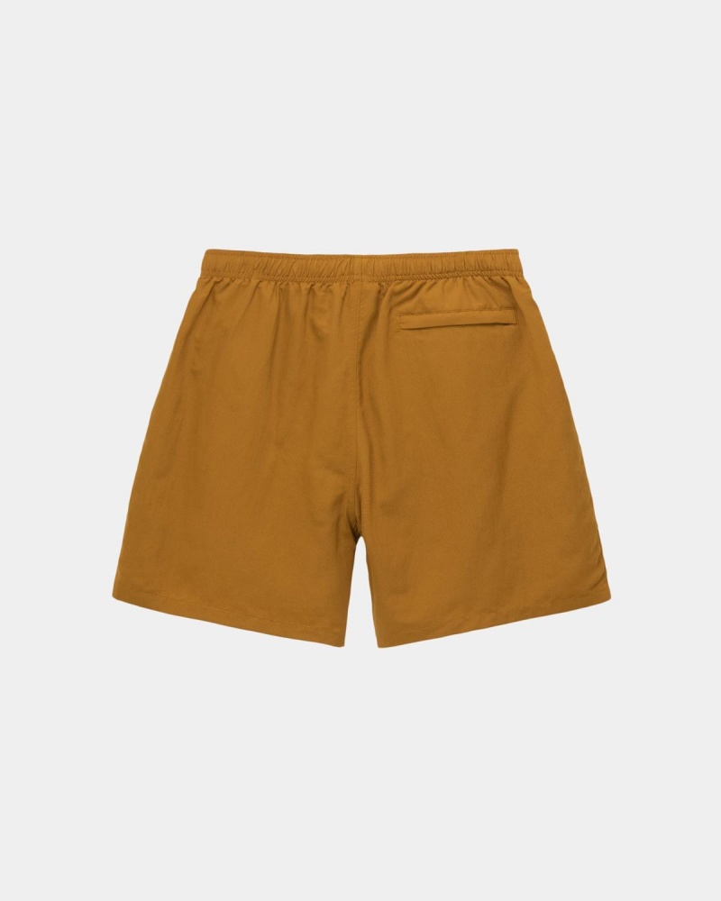 Stussy Stock Water Shorts Beige | Israel-08452