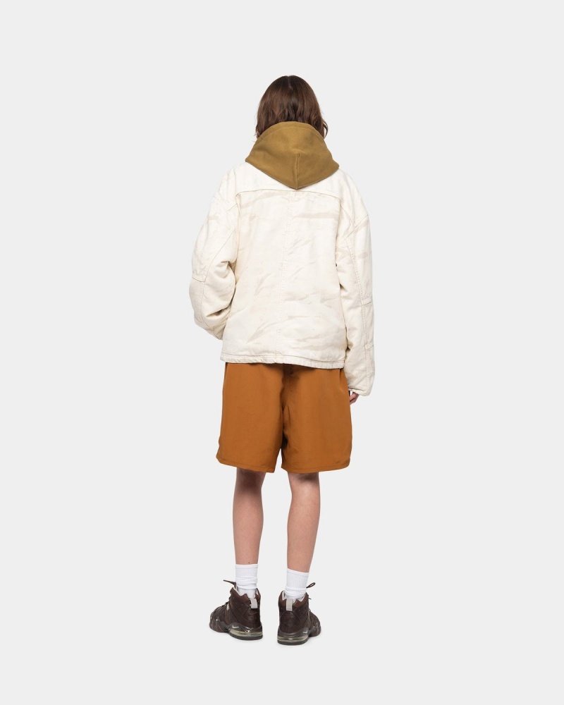 Stussy Stock Water Shorts Beige | Israel-08452