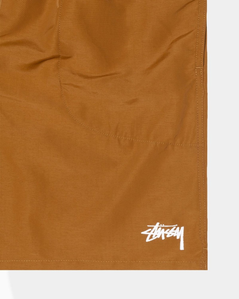 Stussy Stock Water Shorts Beige | Israel-08452