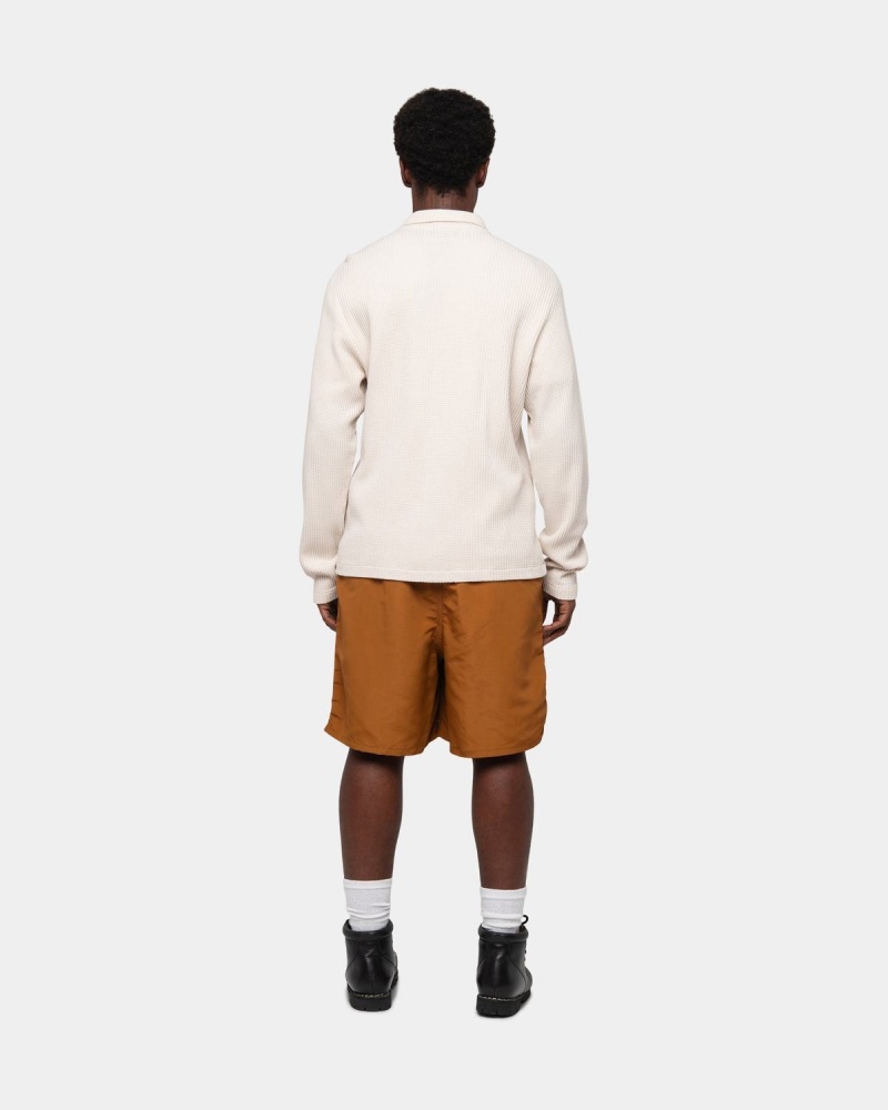 Stussy Stock Water Shorts Beige | Israel-08452