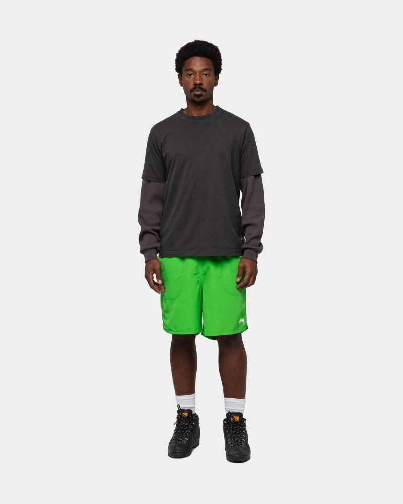 Stussy Stock Water Shorts Green | Israel-78201