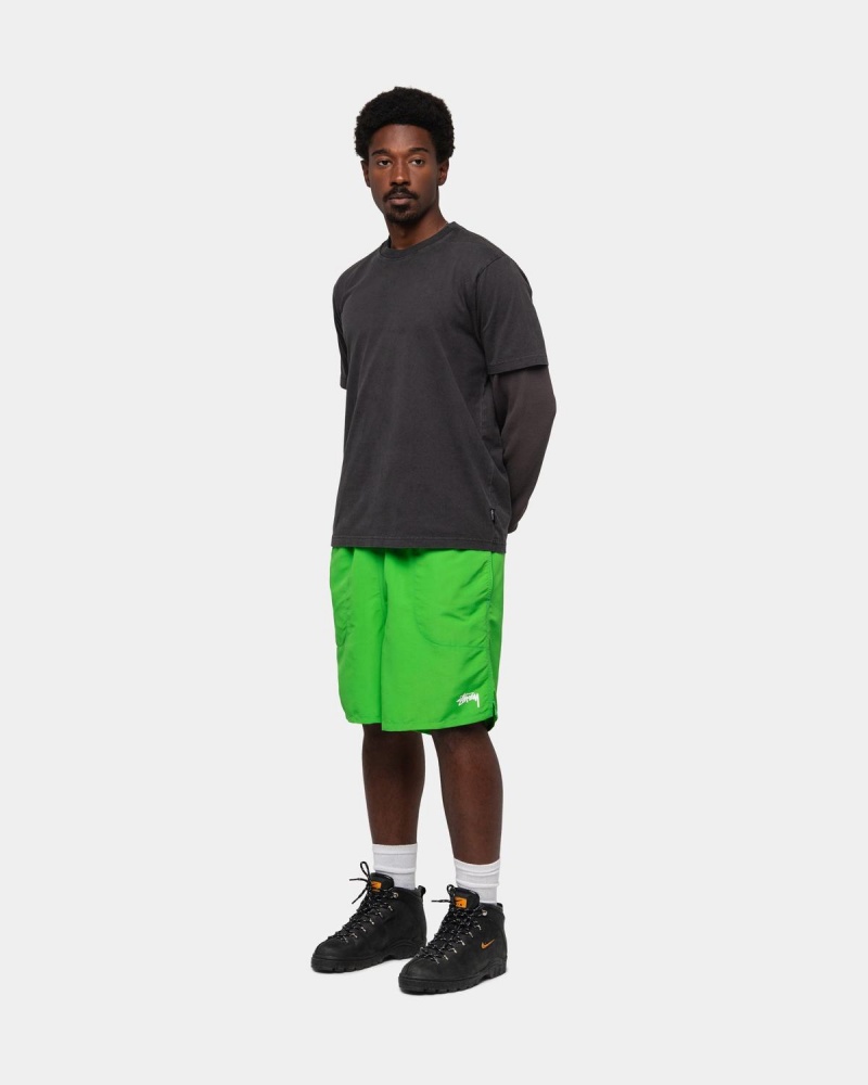 Stussy Stock Water Shorts Green | Israel-78201