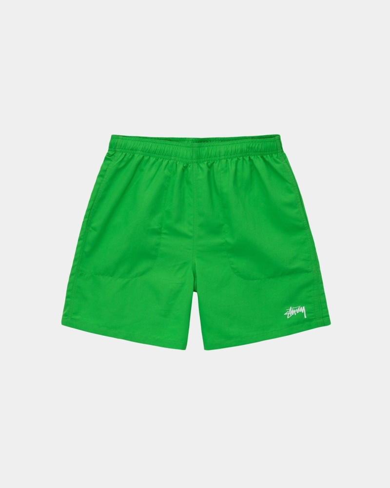 Stussy Stock Water Shorts Green | Israel-78201