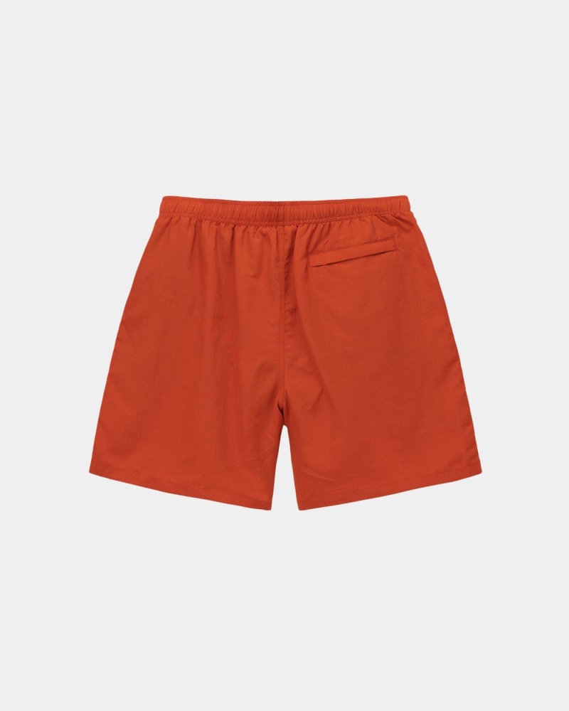 Stussy Stock Water Shorts Orange | Israel-08345