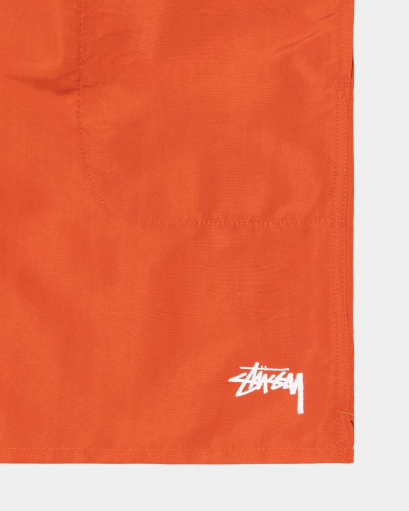 Stussy Stock Water Shorts Orange | Israel-08345