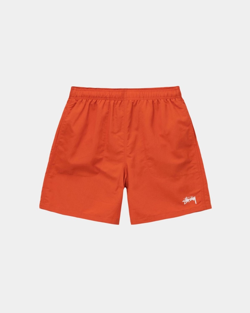 Stussy Stock Water Shorts Orange | Israel-08345