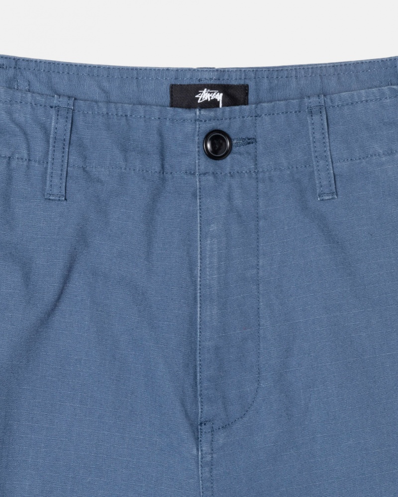 Stussy Surplus Cargo Ripstop Pants Blue | Israel-49650