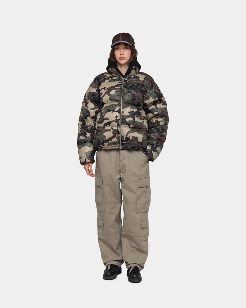 Stussy Surplus Cargo Ripstop Pants Olive | Israel-52640