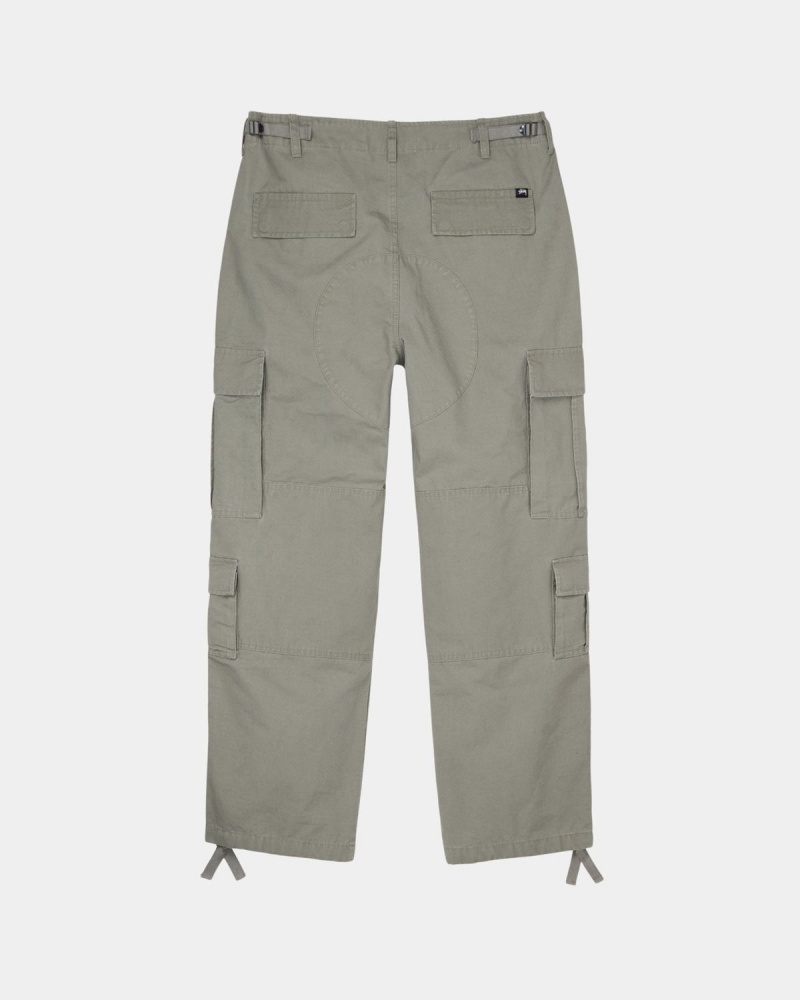 Stussy Surplus Cargo Ripstop Pants Olive | Israel-52640