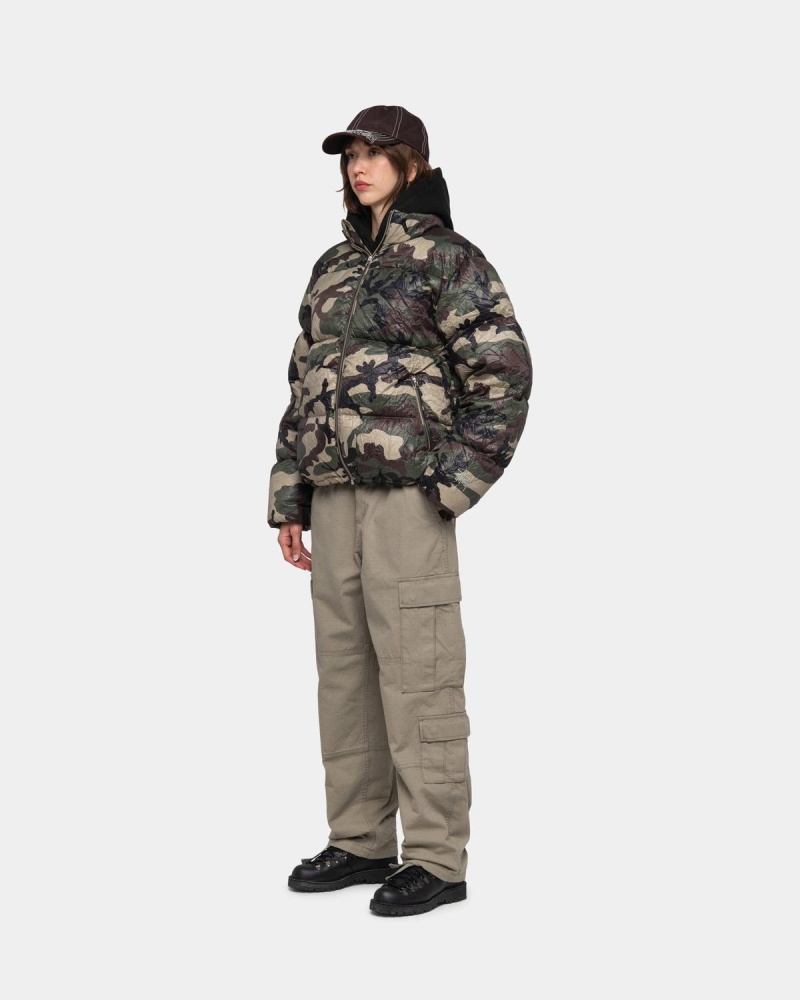 Stussy Surplus Cargo Ripstop Pants Olive | Israel-52640