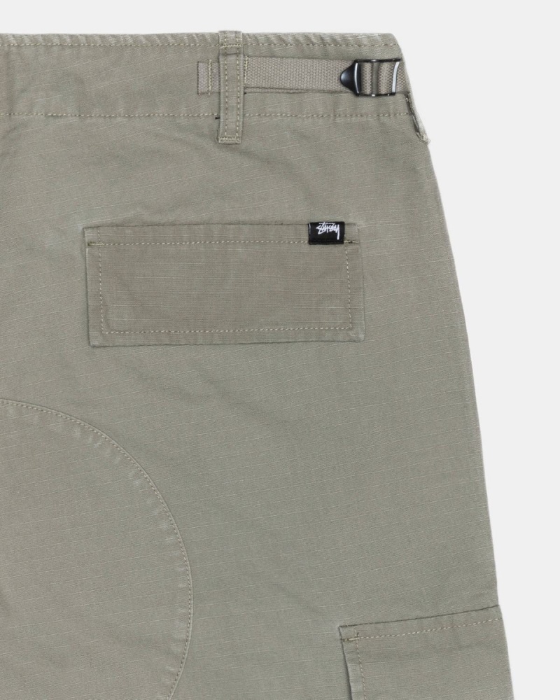 Stussy Surplus Cargo Ripstop Pants Olive | Israel-52640