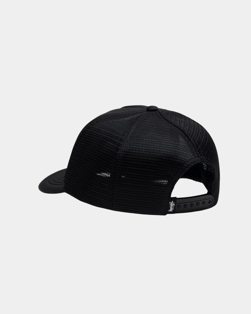 Stussy Trucker 8 Ball Snapback Caps Black | Israel-74238