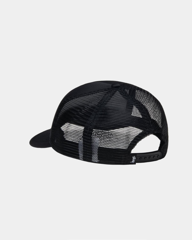 Stussy Trucker SS-LINK Snapback Caps Black | Israel-50934