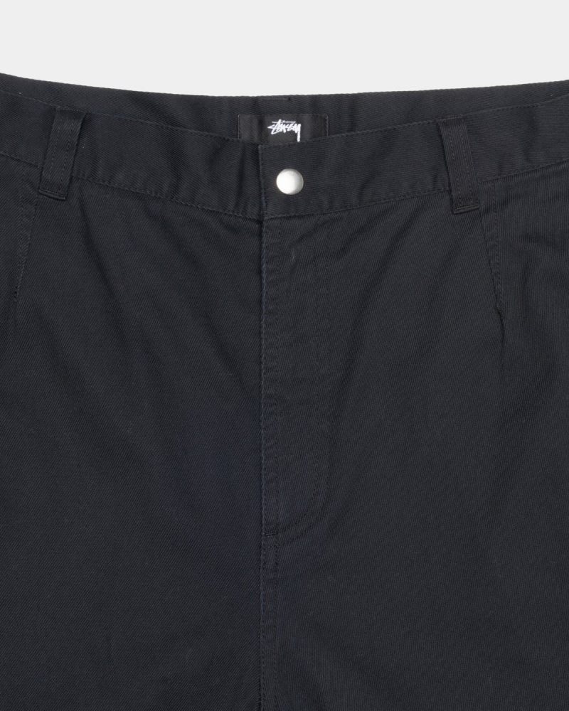 Stussy Workgear Trouser Twill Pants Black | Israel-24695