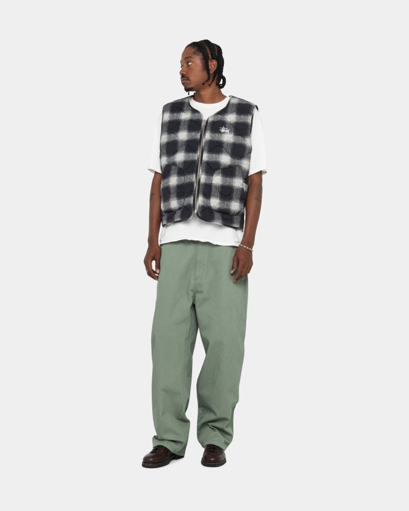 Stussy Workgear Trouser Twill Pants Green | Israel-81764