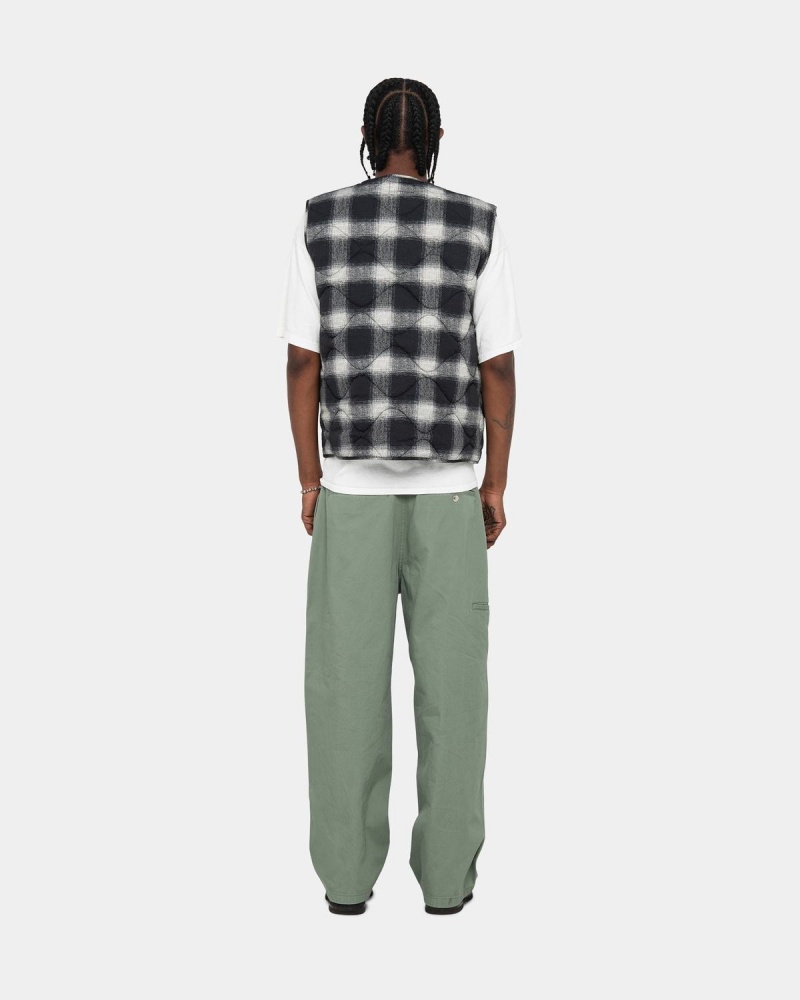 Stussy Workgear Trouser Twill Pants Green | Israel-81764