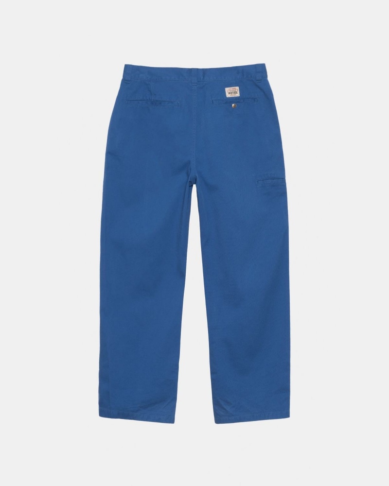 Stussy Workgear Trouser Twill Pants Royal | Israel-83970