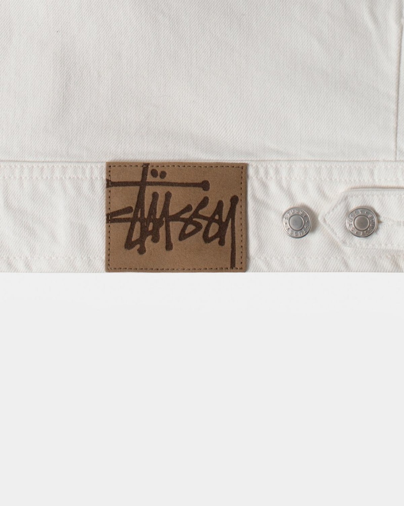 Stussy Zip Work Overdyed Jackets Beige | Israel-19473