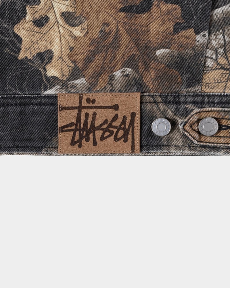 Stussy Zip Work Realtree Edge Jackets Black | Israel-16724